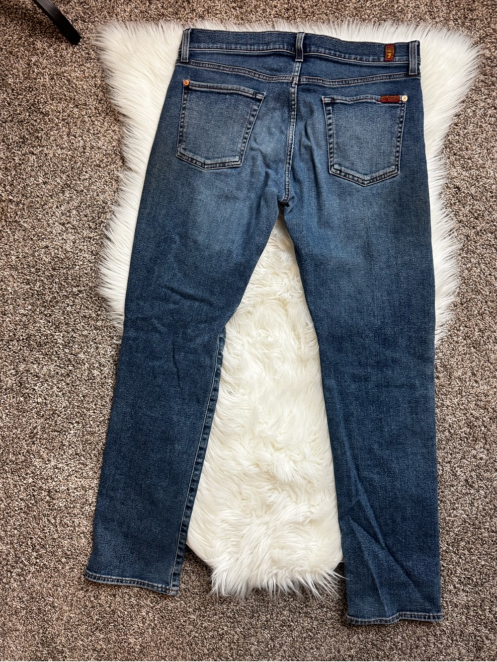 7 for all mankind dark wash jeans 34 - Picture 7 of 10